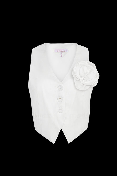 Chaleco Love Blanco